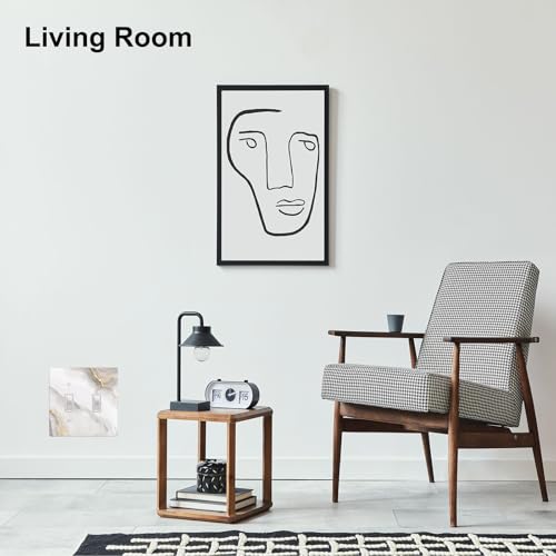 Plaque murale double bascule marbre blanc et doré au design chic - 7
