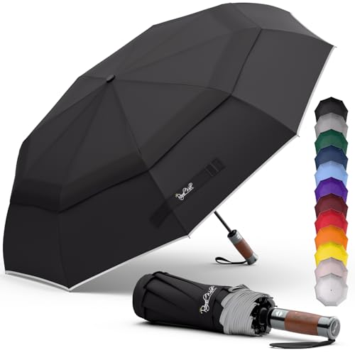 Royal Walk – Parapluie de voyage pliable, coupe-vent,...