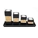Produktbild Trendy Wood & Light TEELICHT DEKOARTIKEL Step schwarz aus Mangoholz