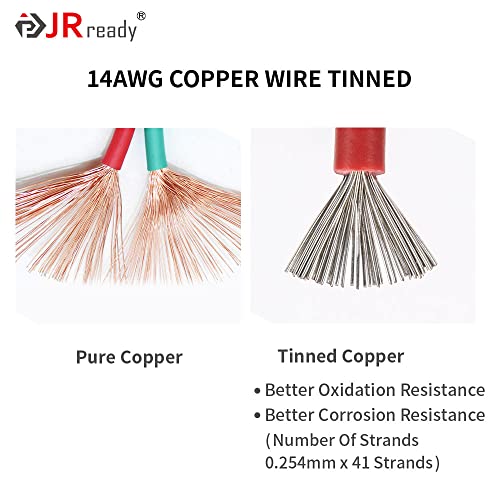 Jrready 6 Sets 2 Pin Dt Pigtail Deutsch Connector Kit With 16# Contacts, Car Waterproof Wire Connectors With 24Pcs Butt Connector, 14Awg Thicker Wire Harness Connector (St9020) #TOP3