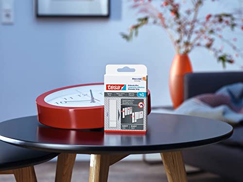 tesa Powerstrips Tapete&Putz - doppelseitige Klebestreifen für Tapete und Gips - Ersatz-Klebestreifen für den tesa® Klebenagel - Haltekraft 1,0 kg/Nagel - 1 x 6 Streifen – Bild 4