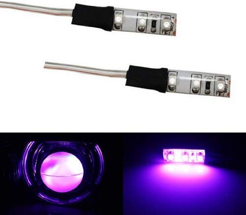 iJDMTOY 12000K Purple Devil Demon Eye LED Strips Modules Compatible With Projector Headlights Retrofit