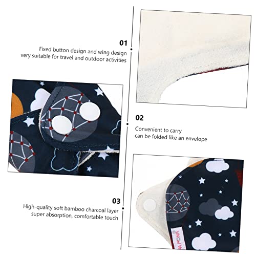 Healeved 1 Peça Absorvente Higiênico Lavável Absorvente Higiênico Reutilizável Absorvente Higiênico