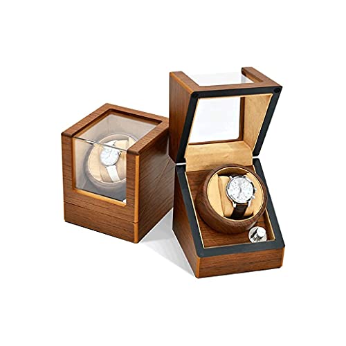 Caja de reloj automático con motor giratorio silencioso y acabado de corteza elegante