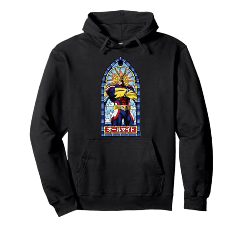 My Hero Academia All Might Stained Glass Window Anime Sudadera con Capucha