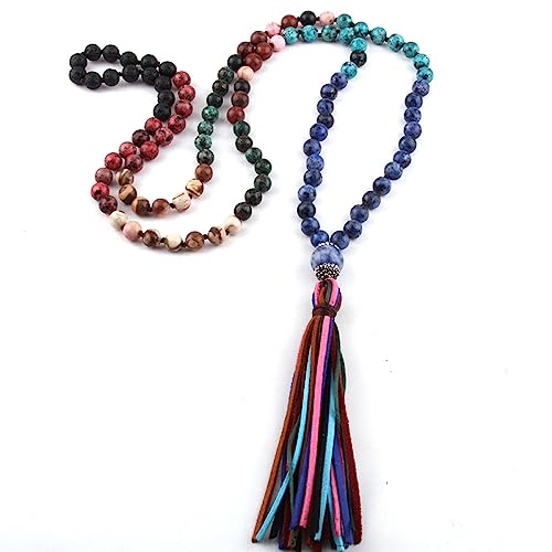 Mala 108 perles collier de prière indien traditionnel pour méditation