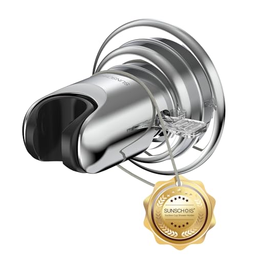 Shower Head Holder with Strong Suction , Adjustable No Drill