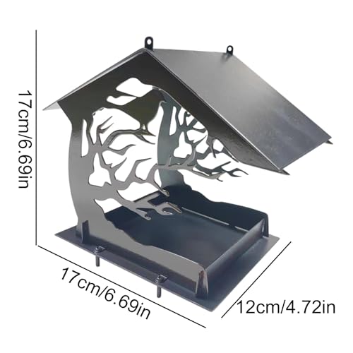 Mangeoire en forme de maison pour observer les oiseaux dans votre jardin