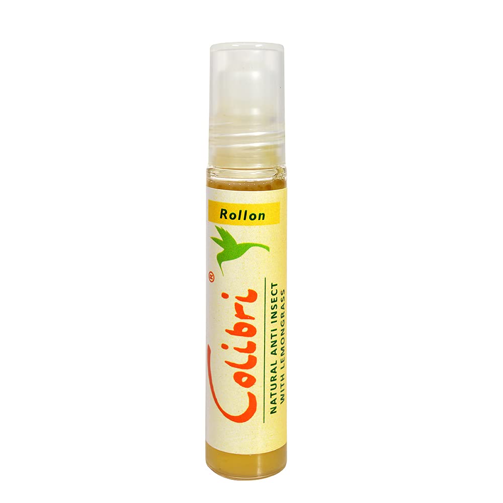 Maroma Colibri Rollon - 100% Natural - Lemongrass - 10 Ml. (Pack of 2) To protect your body from insect bites outdoors or indoors