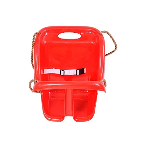 High Load Bearing Swing Child Seat Swing Plastic Chair Swing Safe And Durable Hanging Rocking Chair Hammock Seat Indoor Outdoor Children Swing Portable Storage (Color : Red-A)