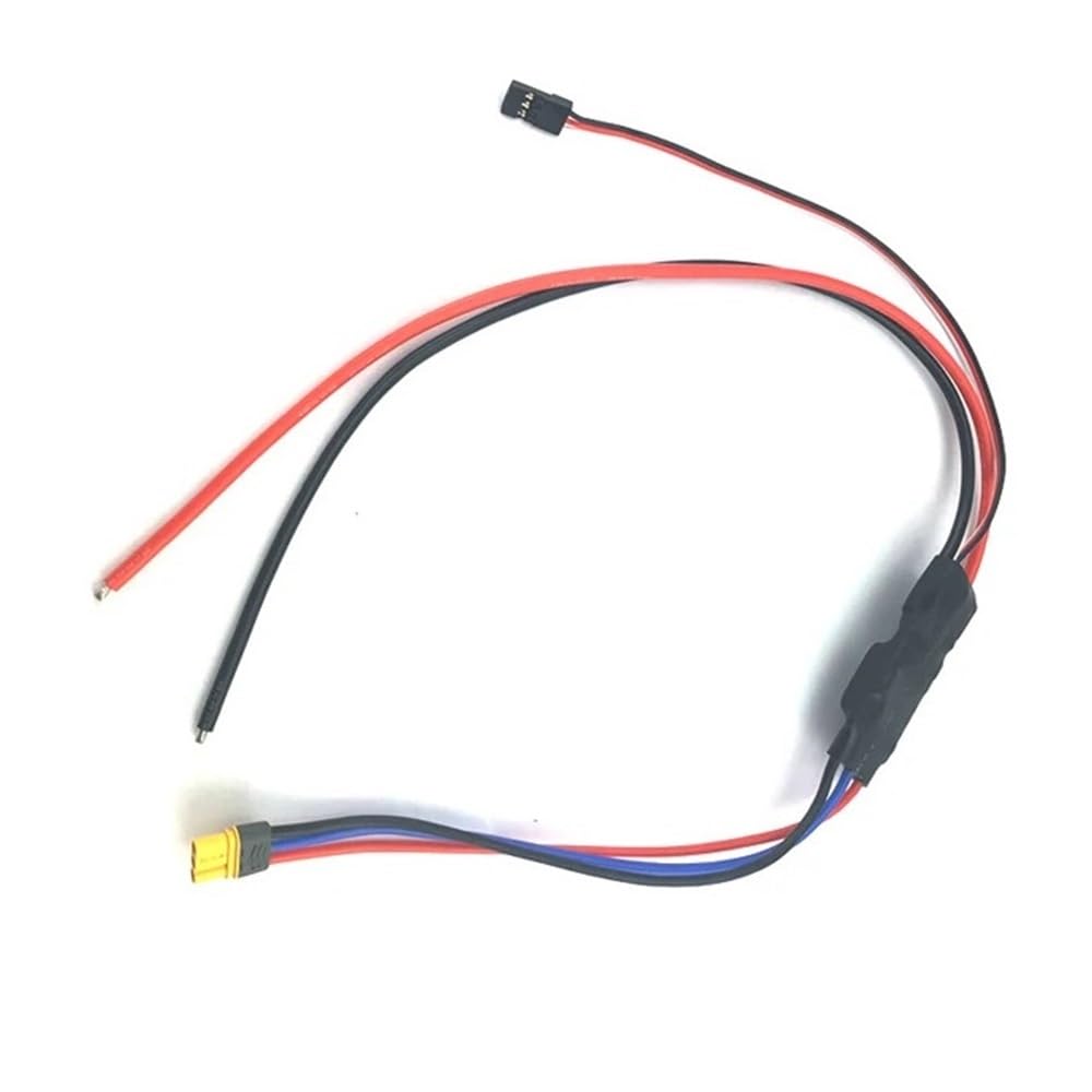 Bezszczotkowy kontroler prędkości ESC 30A, model 2, 6S, z przełącznikiem do pompy wodnej 6S, kompatybilny z samolotami, quadkopterami i dronami sterowanymi radiowo.