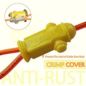 Petest Reflective Tie out Cable with Crimp Cover for Large Dogs Up to 90 Pounds 40 Feet  Cucciolini Doodles Petest reflective tie out cable with crimp cover for large dogs up to 90 pounds 40 feet   cucciolini doodles