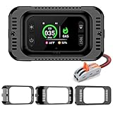 4 in 1 RV Carbon Monoxide Detector and Propane Gas Alarm, LP/CO Detector with HD Screen Display, Hardwired Natural Gas Leak Detector 12V DC, CO Alarm for RV Travel Trailer, Truck Camper (Black)