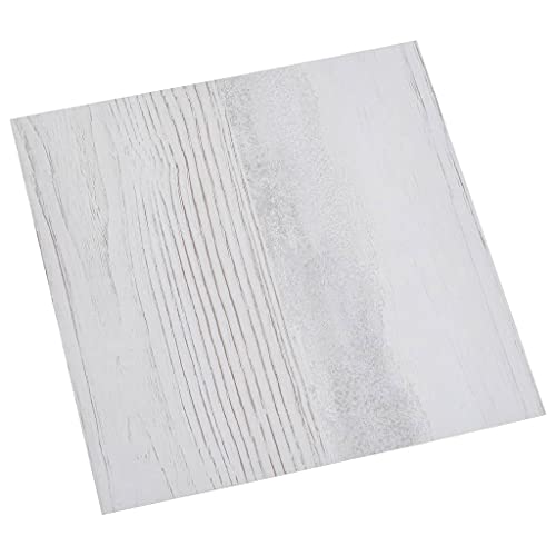 vidaXL 20x Tarimas Autoadhesivas Lama Baldosa Azulejo Suelo Salón Sala de Estar Dormitorio Antideslizantes Impermeables PVC 1,86 m² Gris Claro
