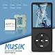 AGPTEK 64 GB Klassischer MP3 Player, 70 Stunden Akkulaufzeit tragbare HiFi Musik Player mit Kopfhörer, FM Radio, Aufnahmen, verlustfreie Musikwiedergabe bis zu 128 G, Schwarz