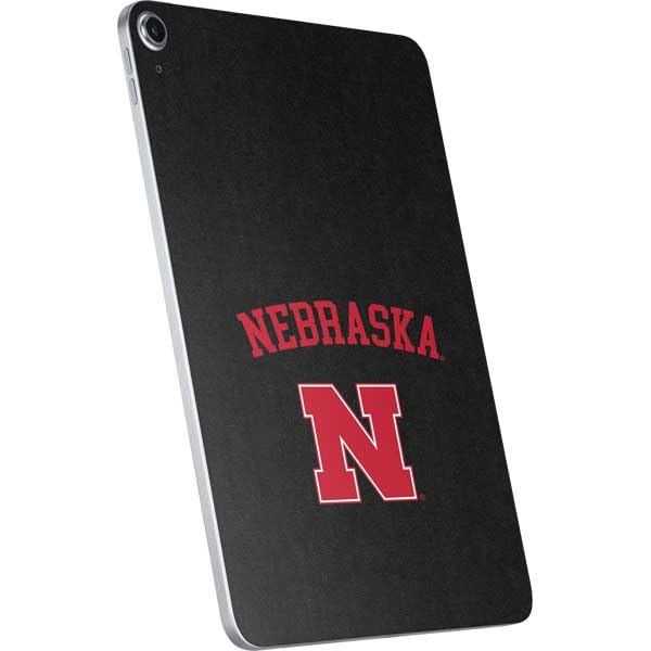 Skinit Decal Tablet Skin Compatible with iPad 11th Gen (2025) - Officially Licensed University of Nebraska Collegiate Text Black Design