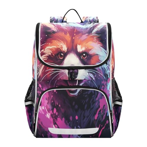 Sac à dos étudiant girafe cool violette à haute capacité pour filles et garçons