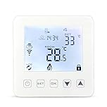 aixi-SHS Wi-Fi Thermostat Floor Water Heating - Amazon Alexa Echo/Google Home/IFTTT- LED Touch Screen Tempeature TuyaSmart/Smart Life APP Control
