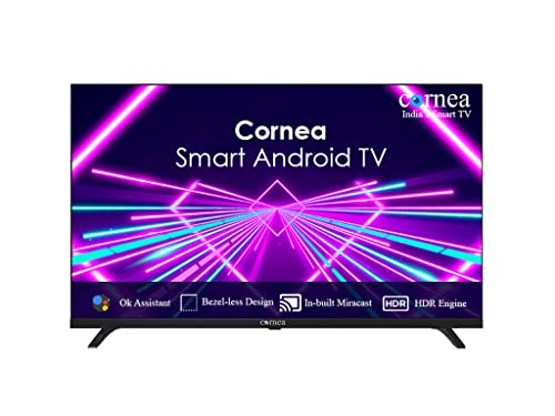 Cornea Frameless 218 cm (86 inch) 4K Ultra HD Smart Android LED TV, Black (2022 Model) (with No Cost EMI Offer on All Major Banks) Cornea Frameless 218 cm (86 inch) 4K Ultra HD Smart Android LED TV, Black (2022 Model) (with No Cost EMI Offer on All Major Banks)