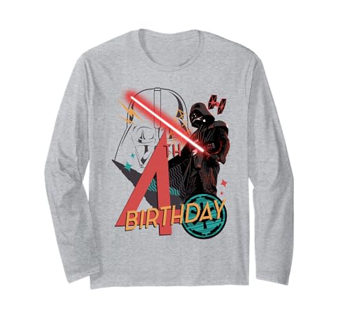 T-shirt Star Wars Darth Vader 4 ans haut enfant anniversaire manches longues