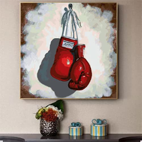 Toile gants de boxe d'art d'inspiration pour briser la monotonie des murs blancs de bureau