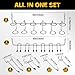 ELEAD 297 Piece Pegboard Hooks Kit, Peg Board Organizer Accessories with Bins for Organizing Various Tools, Fit 1/8 or 1/4 inch Pegboard for Hanging Storage, Garage, Workshop & Craft Room