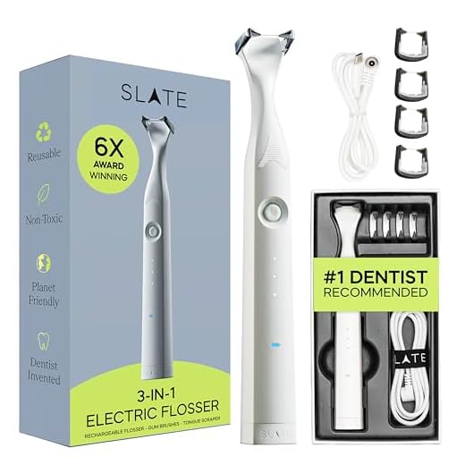SLATE Electric Flosser - 3-in-1 Tool