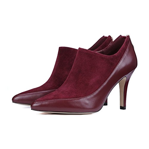 Chaussures pointues stilettos en cuir de qualité supérieure pour femme