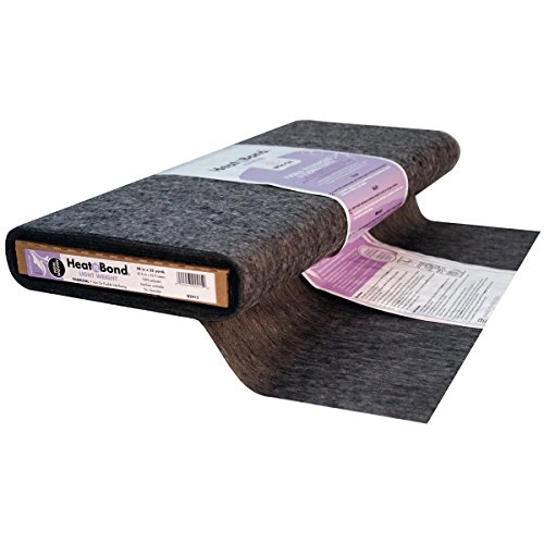 HeatnBond Q2415 Non-Woven Fusible Light Weight Charcoal 20'', Fabric by the Yard