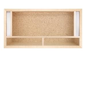 REPITERRA Terrarium reptielen en batraciens van OSB-hout, eenvoudig te monteren met ventilatie aan de voorzijde – 80 x 40 x 40 cm