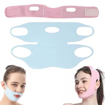 2 Pezzi Maschera Di Sollevamento A V, Personalità Creativa, Bendaggio Di Sollevamento Del Viso Per Uomini E Donne, Riutilizzabili, Modellando E Strumenti Di Bellezza.