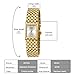 BOFAN Gold Watches for Women Luxury Ladies Quartz Wrist Watch with Stainless Steel Bracelet,Waterproof,Casual Fashion Square Silver Dial.Band Adjustment Tool Included