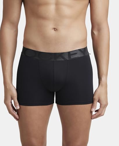 Image of Jockey IC28 Men Tactel Microfiber Elastane Stretch Solid Trunk with Moisture Move Properties (Pack of 2)