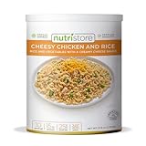 Nutristore Freeze-Dried Cheesy Chicken and Rice | Emergency Survival Bulk Food Storage Meal | Perfect for Everyday Quick Meals and Long-Term Storage | 25 Year Shelf Life | USDA Inspected (1-Pack)