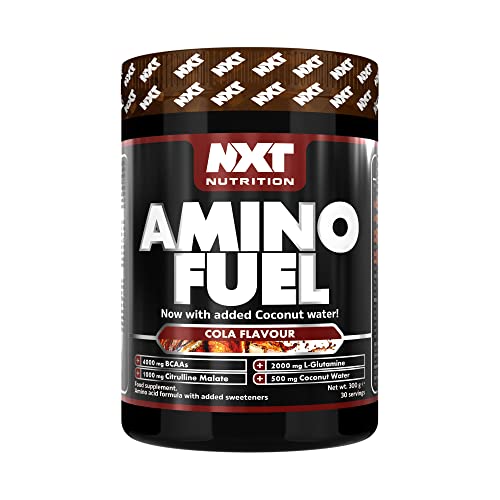 NXT Nutrition Amino Fuel Energy Drink | BCAAs Amino Acids with Beta Alanine, Vitamin D3 and Citrulline Malate – for Performance, Endurance and Energy Support | (Cola)