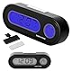 2 In 1 Auto Digitaluhr mit Thermometer,Mini Auto Uhr,Fahrzeug Elektronische Digitaluhr,Autouhr Armaturenbrett,LCD Digital Clock,Fahrzeug Auto Clock,LCD-Digitaluhr,Auto Armaturenbrett Elektronische Uhr