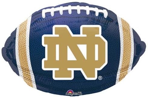 Mayflower Products 17" Anagram University Of Notre Dame Junior Shape Foil Balloon, Multicolor
