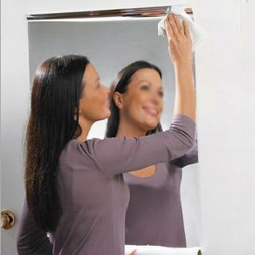 GLOBALHUT Miroir mural élégant pour CKer, matériau acrylique, argent, 100200 cm (40 x 200 cm)