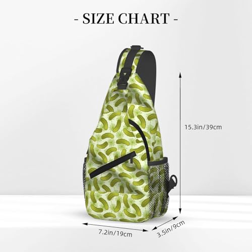 Sushi Dill Pickles Stylish Men'S Messenger Bag - Durable Polyester, Huge Capacity & Adjustable Strap3
