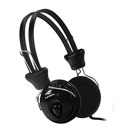 C3Tech Headset PH-80BK Tricerix Preto Com Microfone Integrado