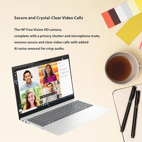 Image of HP 15.6 inch Touchscreen Laptop with 12-Month Microsoft, Intel i5 Processor Up to 4.4 GHz, 64GB RAM, 1.5TB Storage (1TB SSD + 512GB External HD), AI Noise Removal, Windows 11 Home, w /WOWPC Bundle (2025)