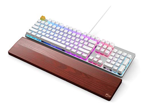 Image of Glorious Gaming Wooden Wrist Rest - Full Standard Size - Brown - Mechanical Keyboard, Wood Ergonomic Palm Rest| 17.5x4 inches /19mm Thick (GV-100-BROWN)