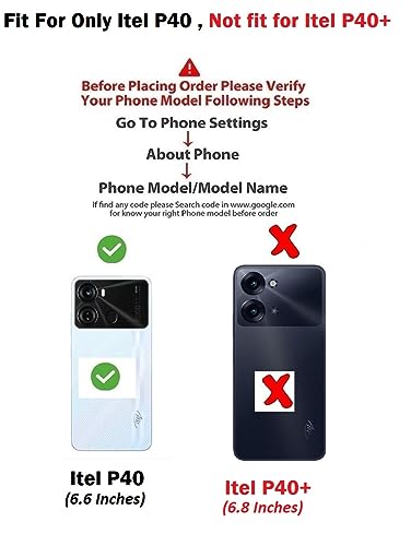 Image of Coverage Silicone Rubber Hybrid Case Case Back Cover for ITEL P662L / Itel P40 - Black