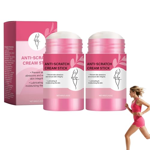 Palo Antirozaduras, Stick Anti-Fricción, Palo Antirozaduras, Barra Antifricción Protege Contra Fricción, Crema Anti Rozaduras Para Muslos, (2Pcs)