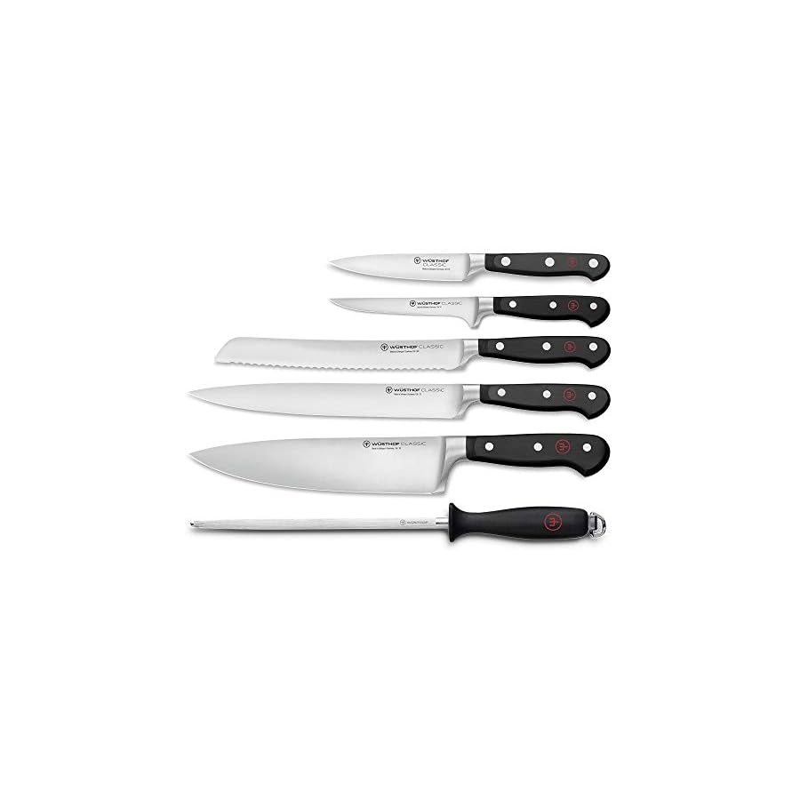 Wüsthof 1120160602 CLASSIC Six Piece Cook's Set 6, Black
