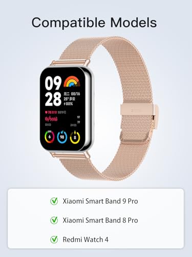 Correa metálica reemplazo Xiaomi Smart Band 9 Pro miniatura 6