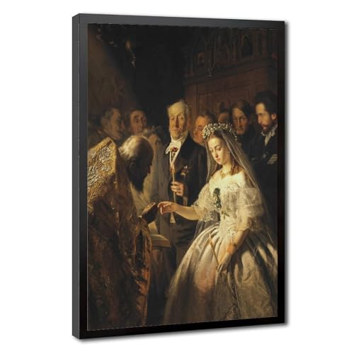 Impression sur toile The Unequal Marriage Vassili Vladimirovich Pukiryov cadre suspendre