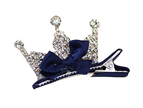 Ensemble de 2 Blue Crystal Baby Girl clips de cheveux Accessoires cheveux Cover