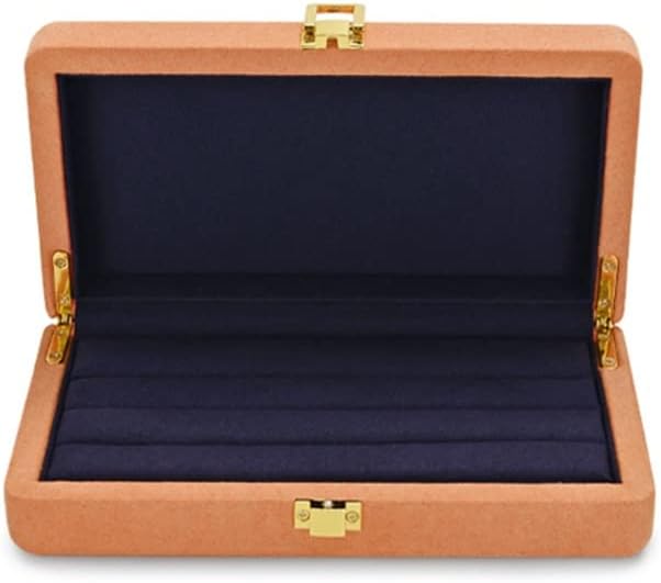 Multi-function Velvet Display Box with Microfiber Jewelry Organizer Case for Pendant Bracelet(Black)