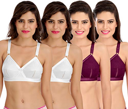 Image of SONA Perfecto Plus Size Cotton Bra for Woman Full Coverage Pack of 1